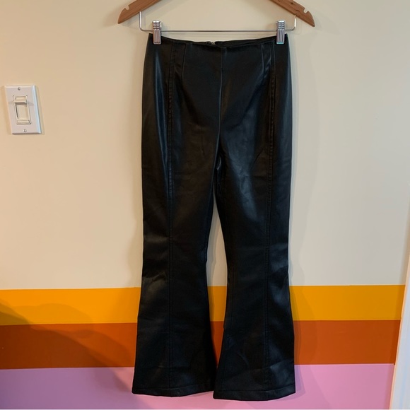 free people Real Deal Vegan Leather Pants . - Picture 5 of 8